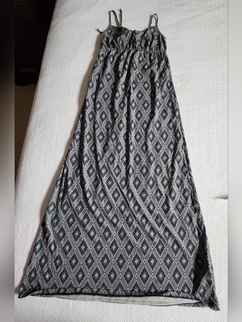 O'NEILL Jenna Ink Blue Geometric Print Maxi Dress. Size Medium. - Picture 11 of 15
